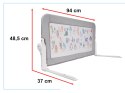 Kik Sp. z o. o. Sp. k. Barierka osłona ochronna do łóżka otwierana 90cm zwierzęta