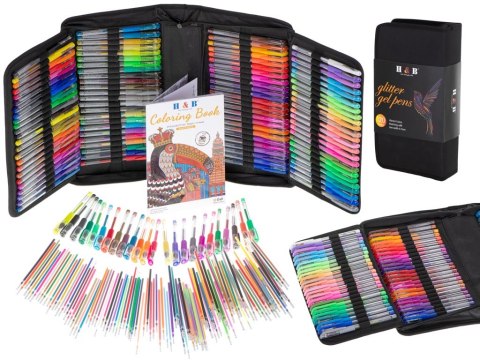 Kik Sp. z o. o. Sp. k. Długopisy żelowe kolorowe w etui 120szt + 120 wkładów Kik Sp. z o. o. Sp. k. Długopisy żelowe kolorowe w etui 120szt + 120 wkładów