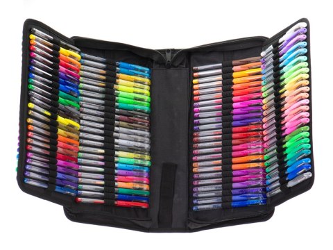Kik Sp. z o. o. Sp. k. Długopisy żelowe kolorowe w etui 120szt + 120 wkładów Kik Sp. z o. o. Sp. k. Długopisy żelowe kolorowe w etui 120szt + 120 wkładów