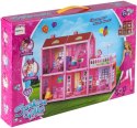 Domek dla lalek Villa lalka mebelki zestaw różowy 44cm Malis Sp. z o. o.