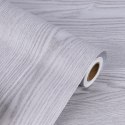 Kik Sp. z o. o. Sp. k. Folia rolka samoprzylepna okleina tapeta dąb srebrno-szary 1,22x50m