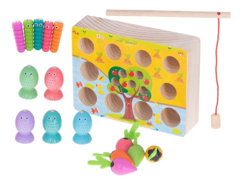 Gra drewniana montessori łowienie rybek marchewki robaczki Kik Sp. z o. o. Sp. k. Gra drewniana montessori łowienie rybek marchewki robaczki Kik Sp. z o. o. Sp. k.