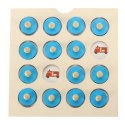 Gra planszowa memory montessori zestaw puzzle drewniane 4 karty Kik Sp. z o. o. Sp. k.