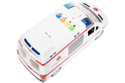 Karetka ambulans z dźwiękiem napędem 1:16 Malis Sp. z o. o. Karetka ambulans z dźwiękiem napędem 1:16 Malis Sp. z o. o.