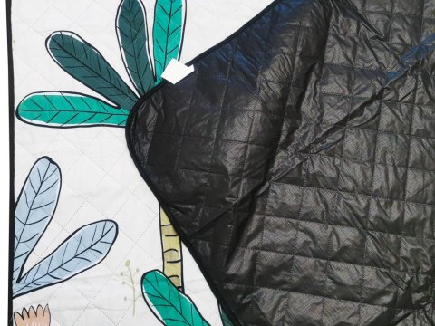 Kik Sp. z o. o. Sp. k. Koc piknikowy mata plażowa wodoodporna z izolacją składana na biwak palmy 150 x 200 cm Kik Sp. z o. o. Sp. k. Koc piknikowy mata plażowa wodoodporna z izolacją składana na biwak palmy 150 x 200 cm