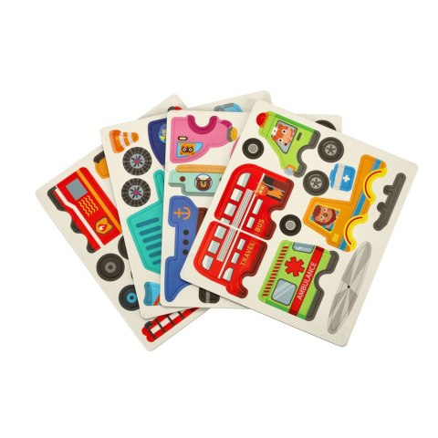Kik Sp. z o. o. Sp. k. Książeczka magnetyczna układanka puzzle z magnesem środki transportu Kik Sp. z o. o. Sp. k. Książeczka magnetyczna układanka puzzle z magnesem środki transportu