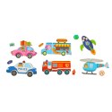 Kik Sp. z o. o. Sp. k. Książeczka magnetyczna układanka puzzle z magnesem środki transportu