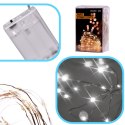 Lampki LED druciki dekoracyjne świąteczne choinkowe 5m 50LED zimny biały Kik Sp. z o. o. Sp. k.