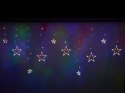 Lampki LED kurtyna gwiazdki świąteczne choinkowe 2,5m 138LED multikolor Kik Sp. z o. o. Sp. k.