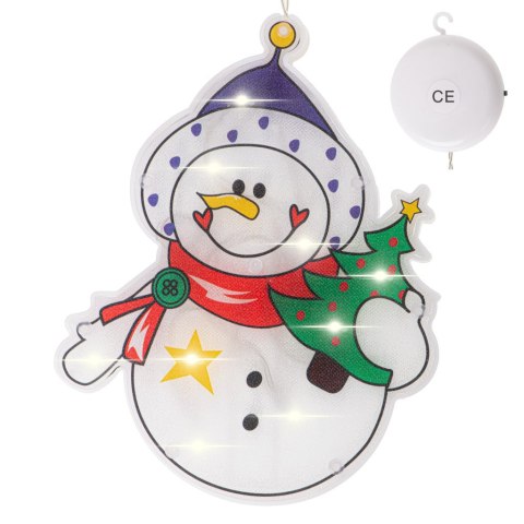 Lampki LED wisząca ozdoba dekoracja okna świąteczna przyssawka bałwan Kik Sp. z o. o. Sp. k. Lampki LED wisząca ozdoba dekoracja okna świąteczna przyssawka bałwan Kik Sp. z o. o. Sp. k.