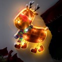 Lampki LED wisząca ozdoba dekoracja okna świąteczna przyssawka renifer Kik Sp. z o. o. Sp. k.