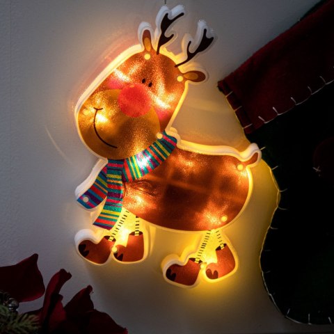 Lampki LED wisząca ozdoba dekoracja okna świąteczna przyssawka renifer Kik Sp. z o. o. Sp. k. Lampki LED wisząca ozdoba dekoracja okna świąteczna przyssawka renifer Kik Sp. z o. o. Sp. k.