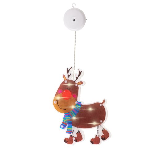 Lampki LED wisząca ozdoba dekoracja okna świąteczna przyssawka renifer Kik Sp. z o. o. Sp. k. Lampki LED wisząca ozdoba dekoracja okna świąteczna przyssawka renifer Kik Sp. z o. o. Sp. k.