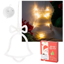 Lampki LED wisząca ozdoba dekoracja okna świąteczne choinkowe dzwoneczek przyssawki 10 LED Kik Sp. z o. o. Sp. k.
