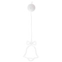 Lampki LED wisząca ozdoba dekoracja okna świąteczne choinkowe dzwoneczek przyssawki 10 LED Kik Sp. z o. o. Sp. k.