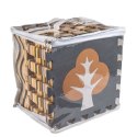 Kik Sp. z o. o. Sp. k. Mata edukacyjna piankowa puzzle brązowa 143 x 143 cm 36 elementów