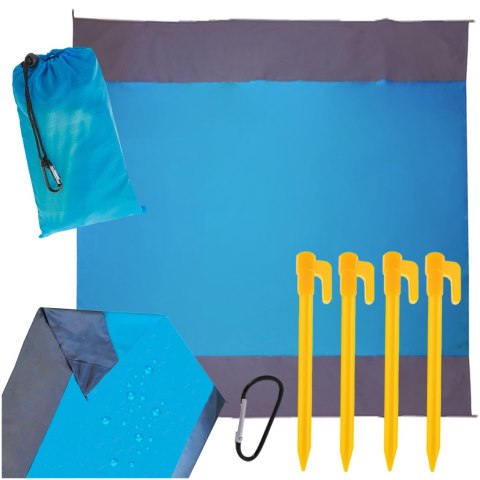 Mata plażowa koc biwakowy wodoodporny 210X200 Kik Sp. z o. o. Sp. k. Mata plażowa koc biwakowy wodoodporny 210X200 Kik Sp. z o. o. Sp. k.