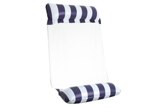 Materac dmuchany hamak wodny fotel krzesło do pływania 120 x 70 cm granatowy Kik Sp. z o. o. Sp. k. Materac dmuchany hamak wodny fotel krzesło do pływania 120 x 70 cm granatowy Kik Sp. z o. o. Sp. k.