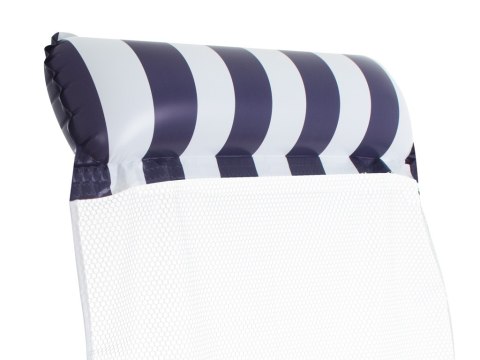 Materac dmuchany hamak wodny fotel krzesło do pływania 120 x 70 cm granatowy Kik Sp. z o. o. Sp. k. Materac dmuchany hamak wodny fotel krzesło do pływania 120 x 70 cm granatowy Kik Sp. z o. o. Sp. k.