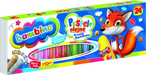 Pastele olejne kredki pastelowe Bambino 24 kolory St. Majewski Sp. z o. o. Pastele olejne kredki pastelowe Bambino 24 kolory St. Majewski Sp. z o. o.