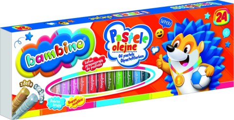 Pastele olejne kredki pastelowe Bambino 24 kolory St. Majewski Sp. z o. o. Pastele olejne kredki pastelowe Bambino 24 kolory St. Majewski Sp. z o. o.