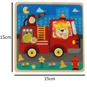 Puzzle drewniane sorter układanka straż pożarna Kik Sp. z o. o. Sp. k.