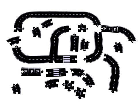 Kik Sp. z o. o. Sp. k. Puzzle kreatywne 2w1 droga jezdnia 40 elementów Kik Sp. z o. o. Sp. k. Puzzle kreatywne 2w1 droga jezdnia 40 elementów