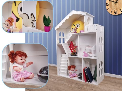 Regał na książki dla dzieci półka domek na zabawki 2w1 LULILO CALLA 116cm XXL Kik Sp. z o. o. Sp. k. Regał na książki dla dzieci półka domek na zabawki 2w1 LULILO CALLA 116cm XXL Kik Sp. z o. o. Sp. k.