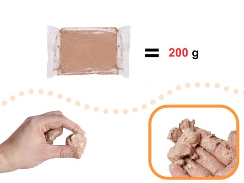 Kik Sp. z o. o. Sp. k. Glina zapas do koła garncarskiego 1200g Kik Sp. z o. o. Sp. k. Glina zapas do koła garncarskiego 1200g