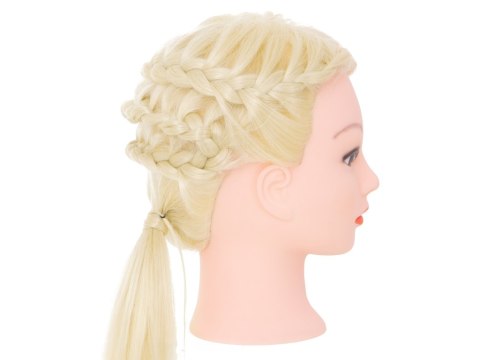Główka głowa treningowa fryzjerska naturalne włosy blond Kik Sp. z o. o. Sp. k. Główka głowa treningowa fryzjerska naturalne włosy blond Kik Sp. z o. o. Sp. k.