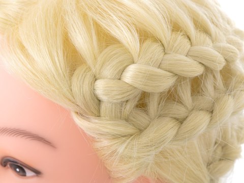 Główka głowa treningowa fryzjerska naturalne włosy blond Kik Sp. z o. o. Sp. k. Główka głowa treningowa fryzjerska naturalne włosy blond Kik Sp. z o. o. Sp. k.
