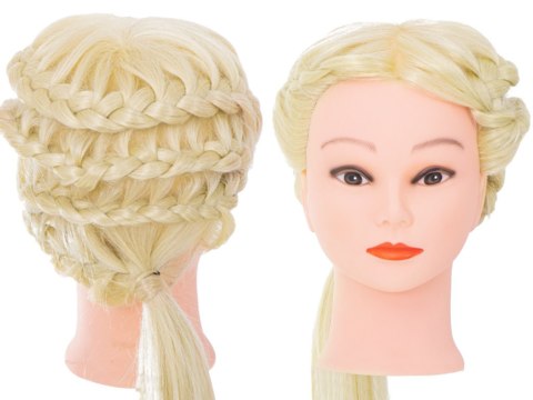 Główka głowa treningowa fryzjerska naturalne włosy blond Kik Sp. z o. o. Sp. k. Główka głowa treningowa fryzjerska naturalne włosy blond Kik Sp. z o. o. Sp. k.