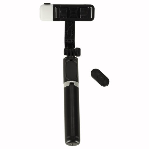 Kijek do selfie z pilotem Bluetooth statyw tripod lampka LED czarny Kik Sp. z o. o. Sp. k. Kijek do selfie z pilotem Bluetooth statyw tripod lampka LED czarny Kik Sp. z o. o. Sp. k.
