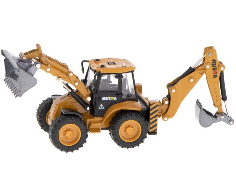 Kik Sp. z o. o. Sp. k. Koparka ładowarka metalowa z ruchomymi łyżkami Die-Cast H-toys 1704 1:50 Kik Sp. z o. o. Sp. k. Koparka ładowarka metalowa z ruchomymi łyżkami Die-Cast H-toys 1704 1:50