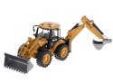 Kik Sp. z o. o. Sp. k. Koparka ładowarka metalowa z ruchomymi łyżkami Die-Cast H-toys 1704 1:50