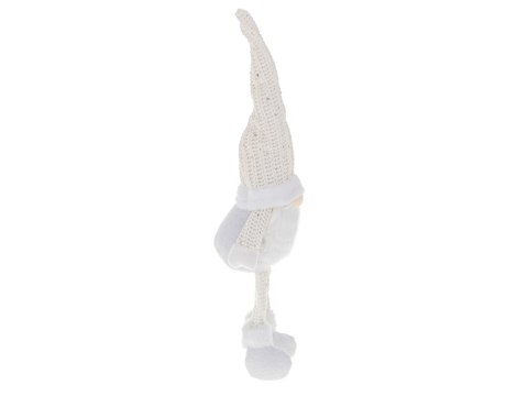 Krasnal skrzat świąteczny z brodą biały 47cm Kik Sp. z o. o. Sp. k. Krasnal skrzat świąteczny z brodą biały 47cm Kik Sp. z o. o. Sp. k.