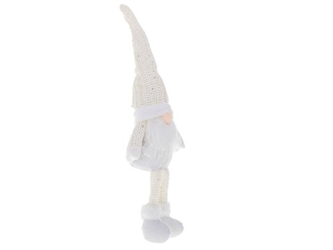 Krasnal skrzat świąteczny z brodą biały 47cm Kik Sp. z o. o. Sp. k. Krasnal skrzat świąteczny z brodą biały 47cm Kik Sp. z o. o. Sp. k.
