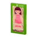 Kik Sp. z o. o. Sp. k. Puzzle drewniane warstwowe budowa ciała montessori dziewczynka