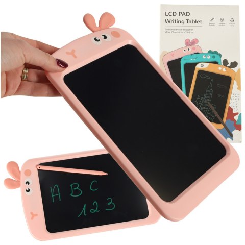 Kik Sp. z o. o. Sp. k. Tablet graficzny do rysowania dla dzieci znikopis tablica ekran LCD 8,5' królik róż Kik Sp. z o. o. Sp. k. Tablet graficzny do rysowania dla dzieci znikopis tablica ekran LCD 8,5' królik róż