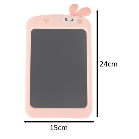 Kik Sp. z o. o. Sp. k. Tablet graficzny do rysowania dla dzieci znikopis tablica ekran LCD 8,5' królik róż Kik Sp. z o. o. Sp. k. Tablet graficzny do rysowania dla dzieci znikopis tablica ekran LCD 8,5' królik róż