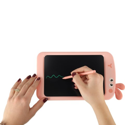Kik Sp. z o. o. Sp. k. Tablet graficzny do rysowania dla dzieci znikopis tablica ekran LCD 8,5' królik róż Kik Sp. z o. o. Sp. k. Tablet graficzny do rysowania dla dzieci znikopis tablica ekran LCD 8,5' królik róż