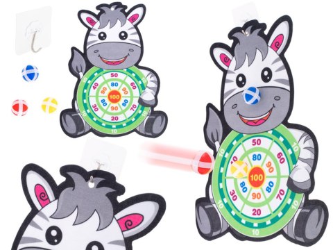 Tarcza Dart z rzutkami piłkami na rzep celowanie rzut do celu zebra Kik Sp. z o. o. Sp. k. Tarcza Dart z rzutkami piłkami na rzep celowanie rzut do celu zebra Kik Sp. z o. o. Sp. k.