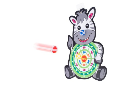 Tarcza Dart z rzutkami piłkami na rzep celowanie rzut do celu zebra Kik Sp. z o. o. Sp. k. Tarcza Dart z rzutkami piłkami na rzep celowanie rzut do celu zebra Kik Sp. z o. o. Sp. k.