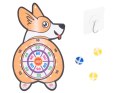 Tarcza Dart z rzutkami piłkami na rzep celowanie rzut do celu corgi Kik Sp. z o. o. Sp. k.