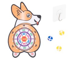 Tarcza Dart z rzutkami piłkami na rzep celowanie rzut do celu corgi Kik Sp. z o. o. Sp. k.
