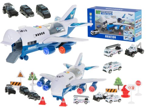 Kik Sp. z o. o. Sp. k. Transporter samolot + 6 aut policja bok/przód Kik Sp. z o. o. Sp. k. Transporter samolot + 6 aut policja bok/przód