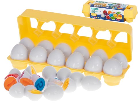 Układanka edukacyjna sorter dopasuj kształty cyferki jajka 12 sztuk Kik Sp. z o. o. Sp. k. Układanka edukacyjna sorter dopasuj kształty cyferki jajka 12 sztuk Kik Sp. z o. o. Sp. k.