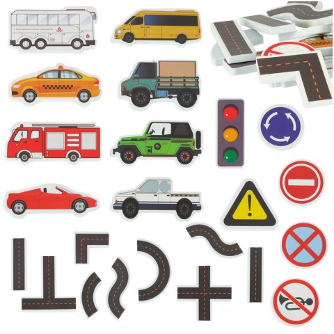 Zabawka do kąpieli wanny wodna dla dzieci naklejki piankowe autka ulica puzzle 23 el. Kik Sp. z o. o. Sp. k. Zabawka do kąpieli wanny wodna dla dzieci naklejki piankowe autka ulica puzzle 23 el. Kik Sp. z o. o. Sp. k.