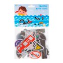 Zabawka do kąpieli wanny wodna dla dzieci naklejki piankowe autka ulica puzzle 23 el. Kik Sp. z o. o. Sp. k.