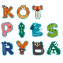 Zabawka wodna dla dzieci naklejki do kąpieli piankowe cyferki literki Kik Sp. z o. o. Sp. k.